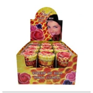 Honey Essences Rosehip Lip Balm in Countertop Display