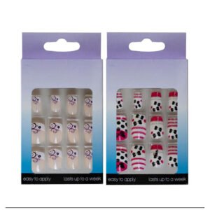 French Tip Artificial Nails Countertop Display