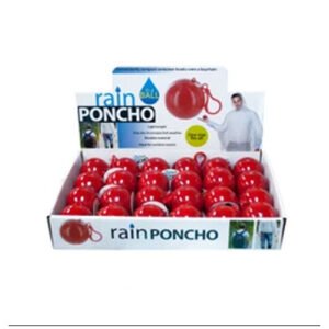 Rain Poncho in a Ball Countertop Display