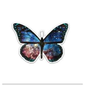 Cosmic Butterfly Sticker, 3.5 x 2.5 inches