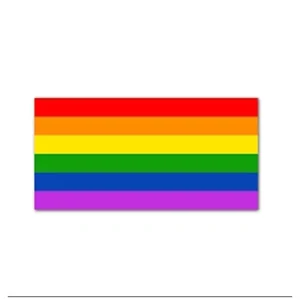 Rainbow Pride Sticker, 4 x 2 inches